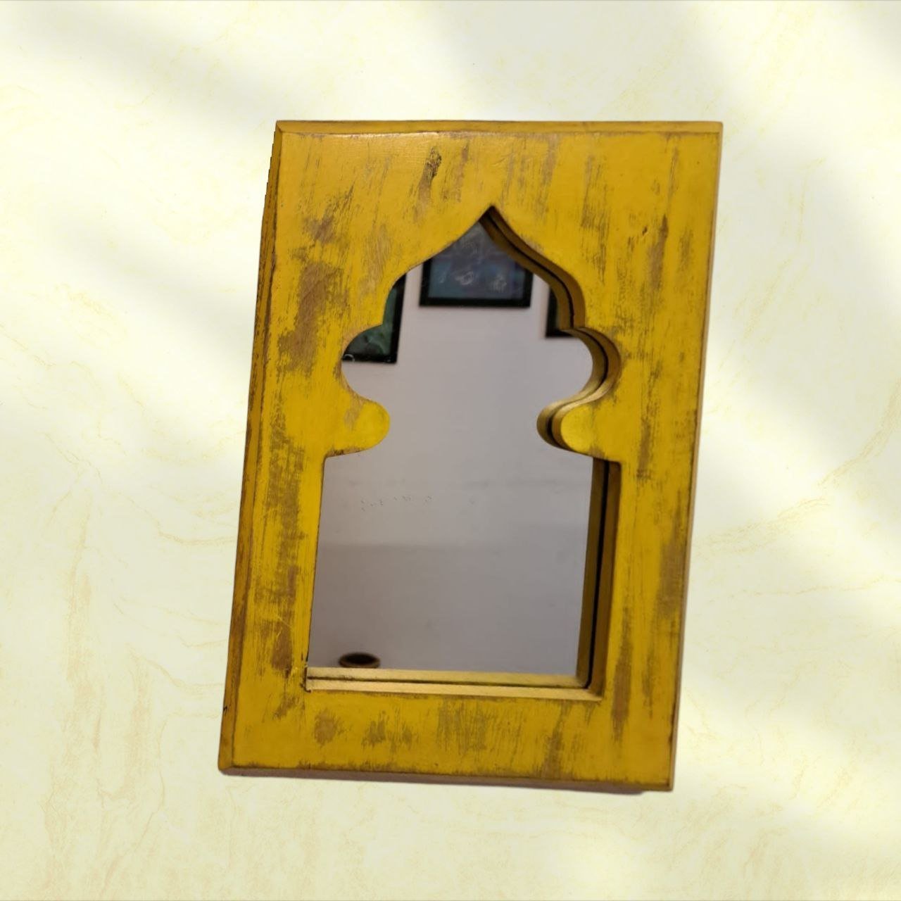 Elevate Your Space with a Handpainted Jharoka Mirror: A Timeless Piece of Art