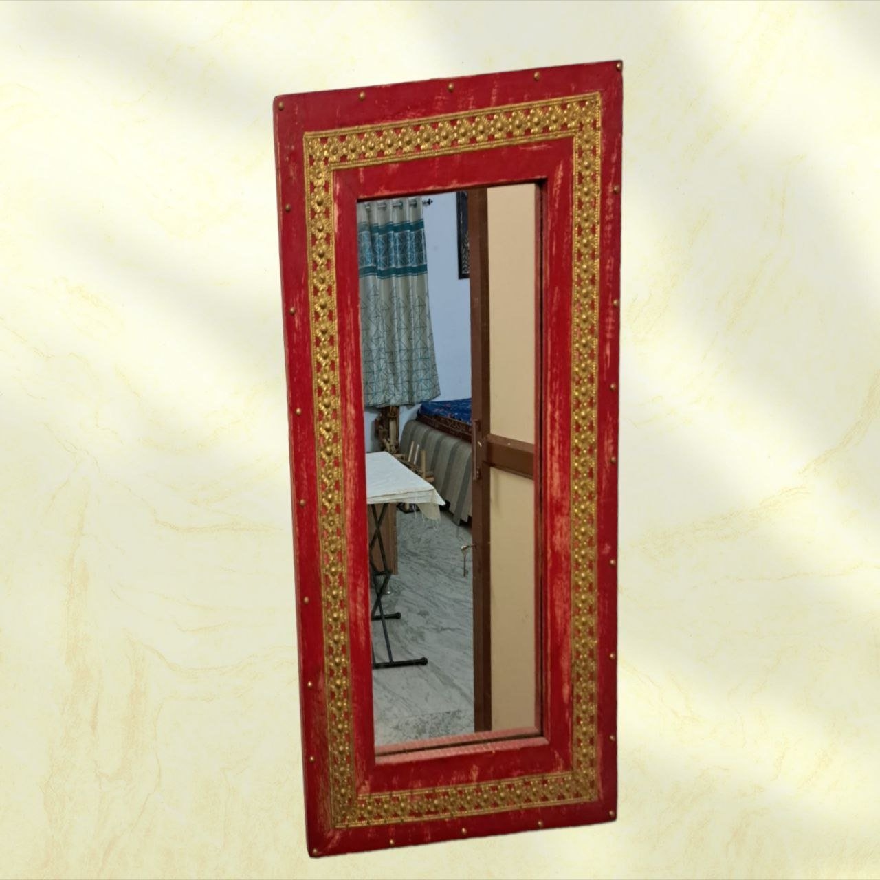 Elevate Your Space with a Handpainted Jharoka Mirror: A Timeless Piece of Art