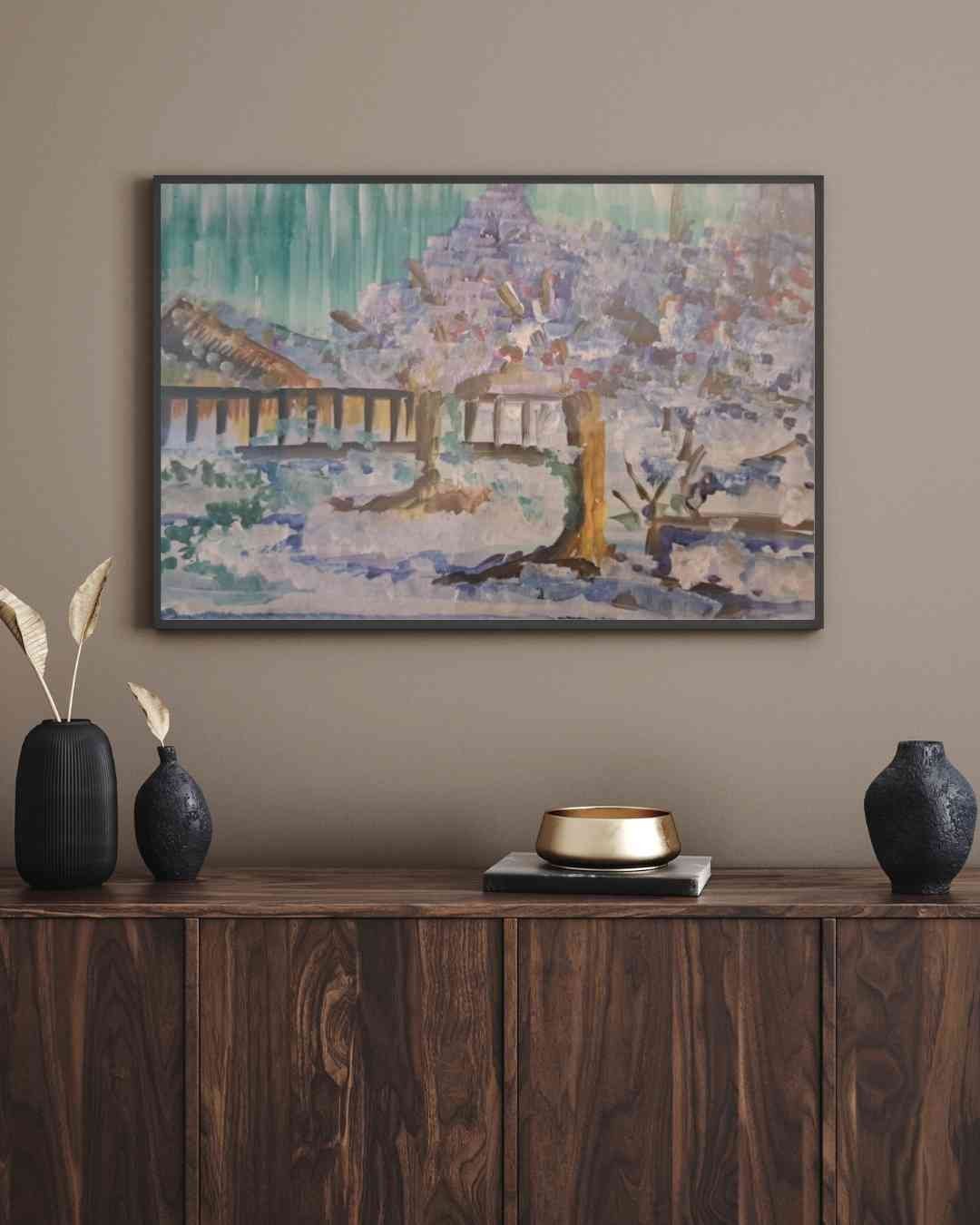 Watercolor Paintings: Authentic Indian Handmade Art (Landscape)