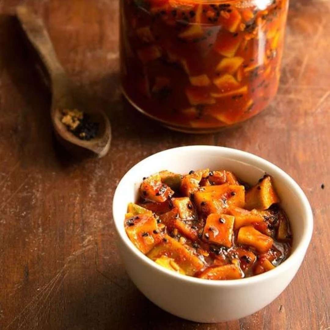 Mango Jaggery Pickle — Homemade Avakaya Hyderabad — Srinu's Pickles