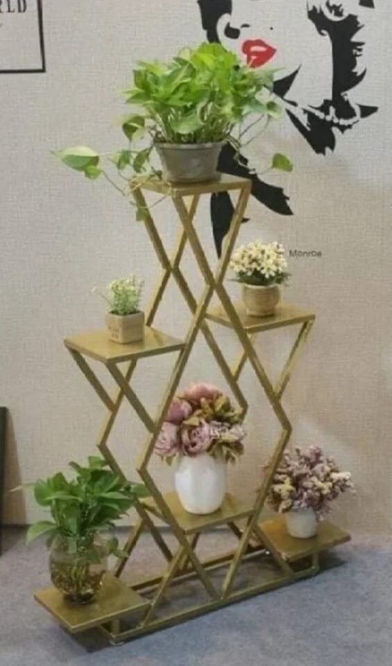 Premium Plants Stand for 10 Plants - Indoor/Outdoor Garden Organizer