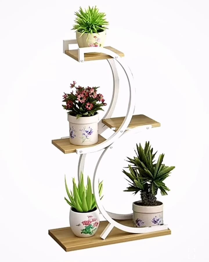 Premium Plants Stand for 10 Plants - Indoor/Outdoor Garden Organizer