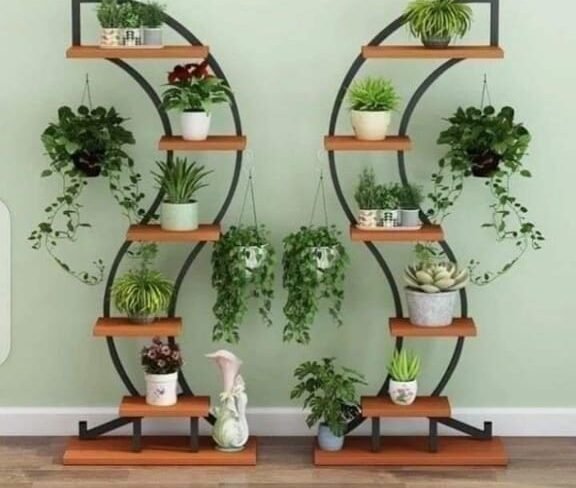 Elevate Your Greenery: Premium Plants Stand for 10 Plants - Indoor/Outdoor Garden Organizer