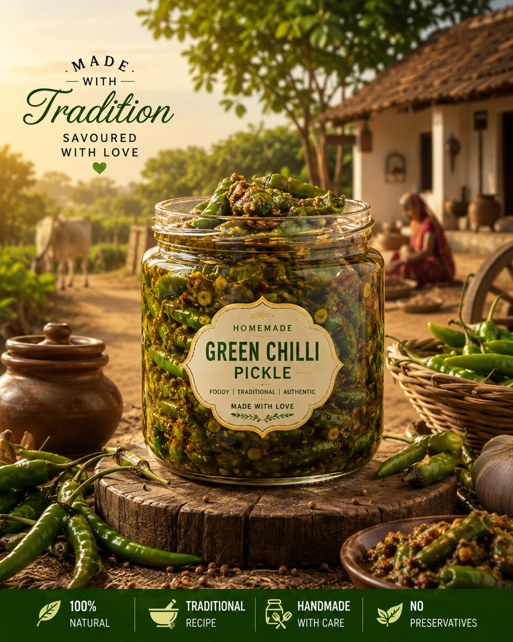 Green Chilli Pickle