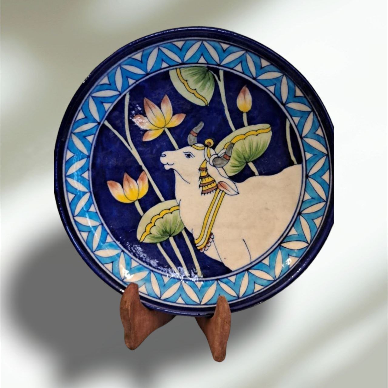 Blue Pottery Handmade Wall Plates