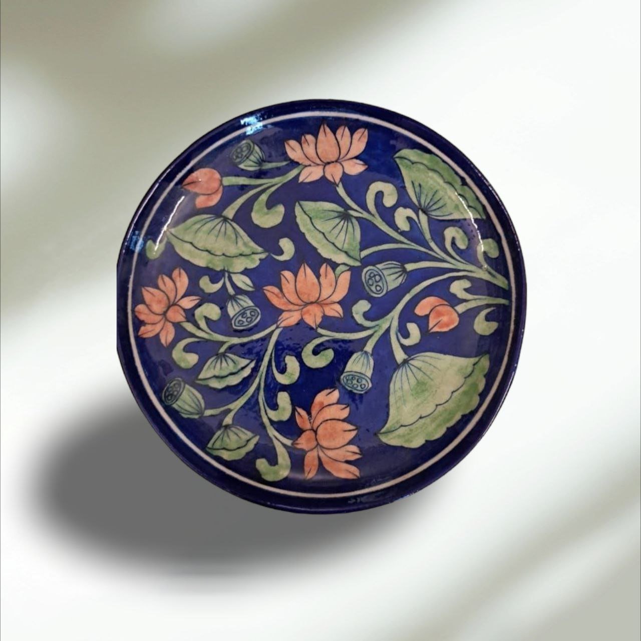 Blue Pottery Handmade Wall Plates