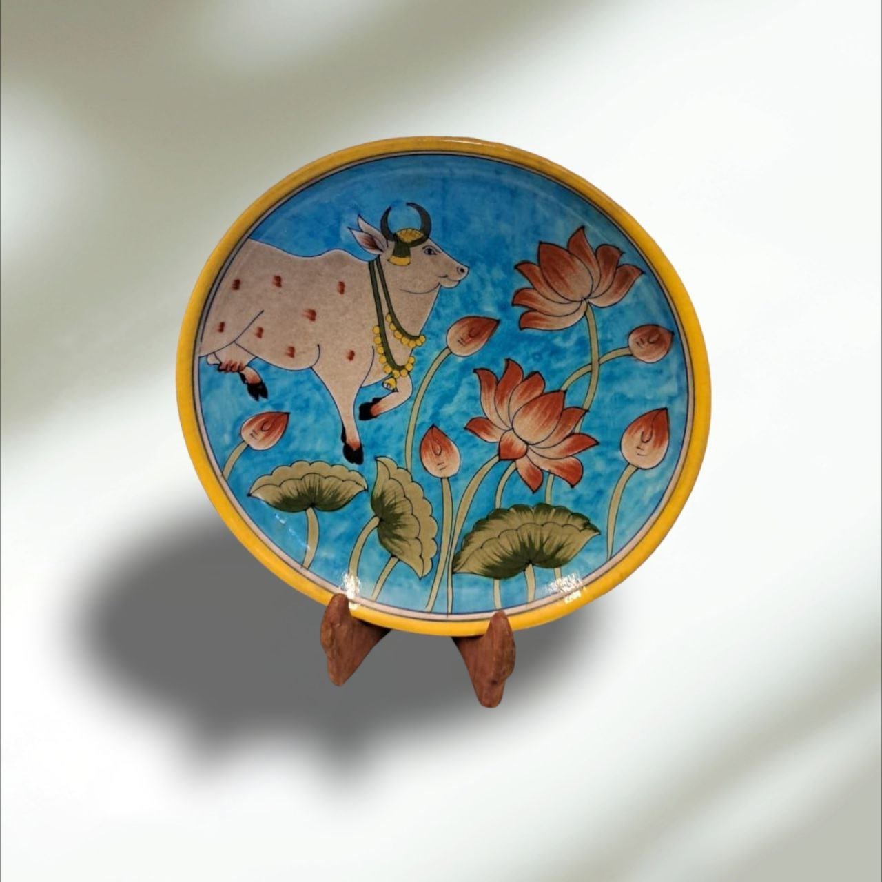 Blue Pottery Handmade Wall Plates
