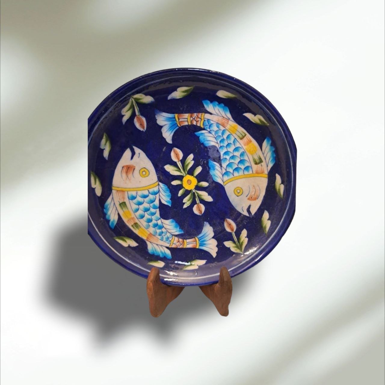 Blue Pottery Handmade Wall Plates