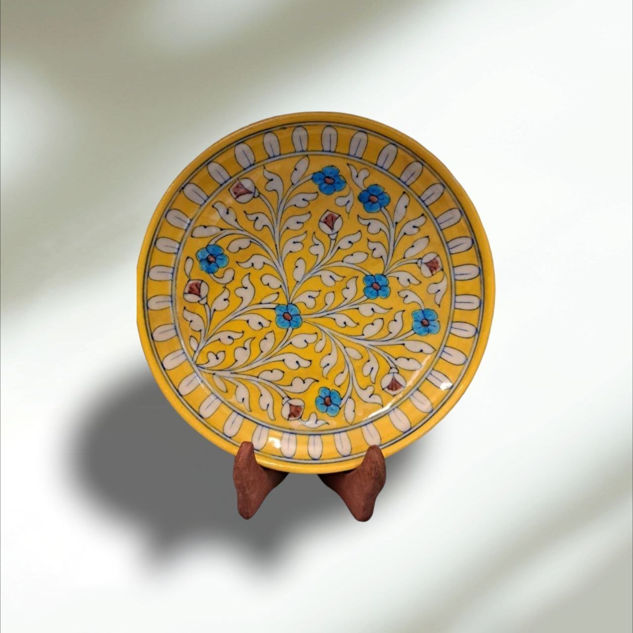 Blue Pottery Handmade Wall Plates
