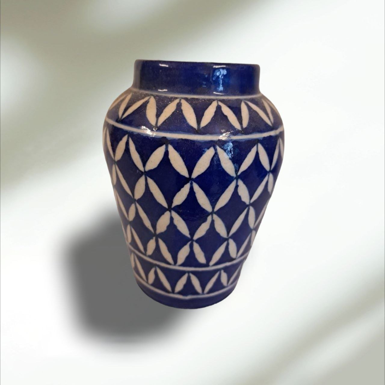 Blue Pottery Flower Vase