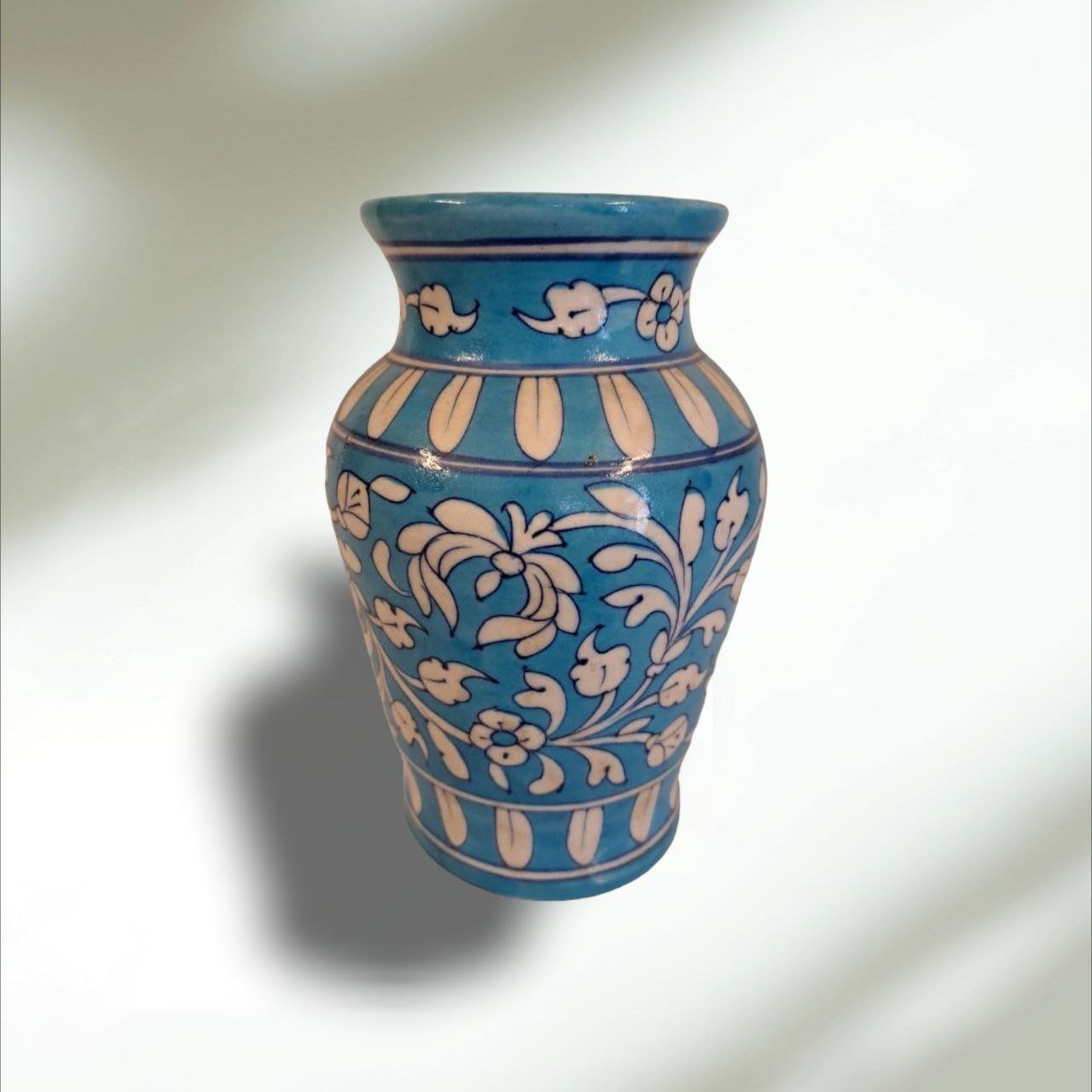Blue Pottery Flower Vase