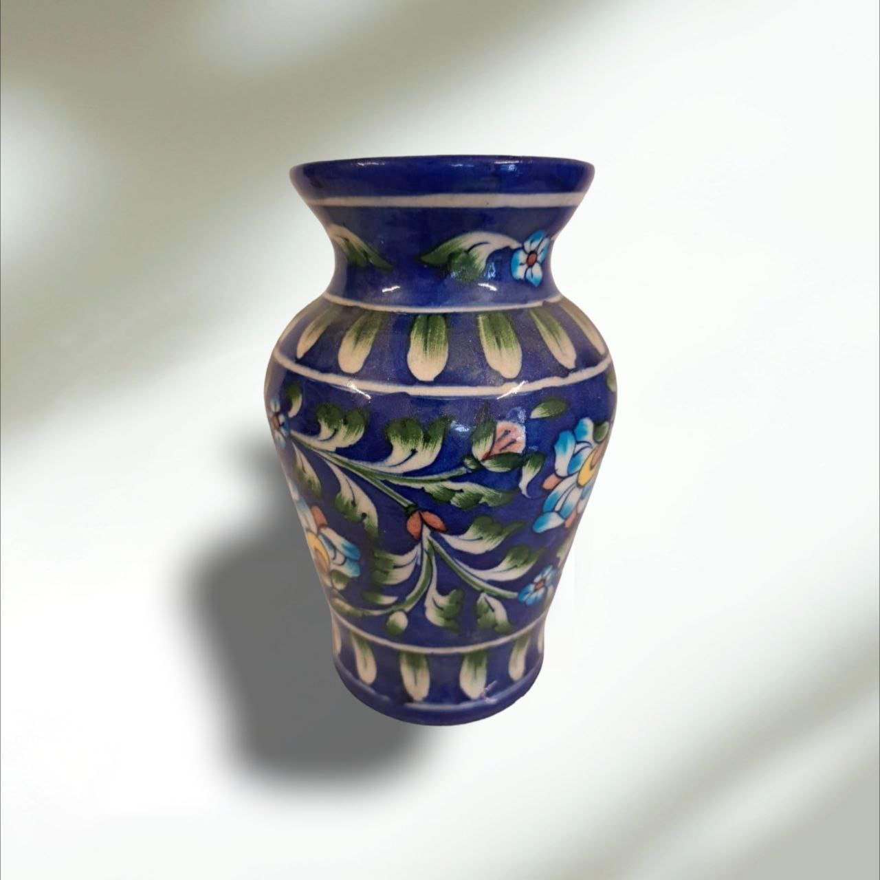Blue Pottery Flower Vase