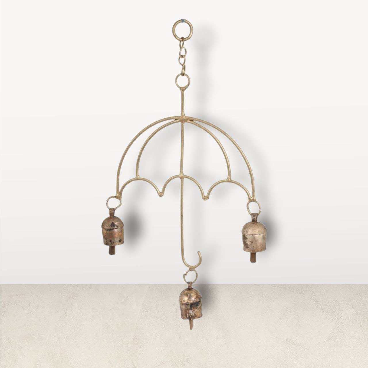 Ethnic Metal Bells Hanging Made of Copper: Exotic Charm for Your Space