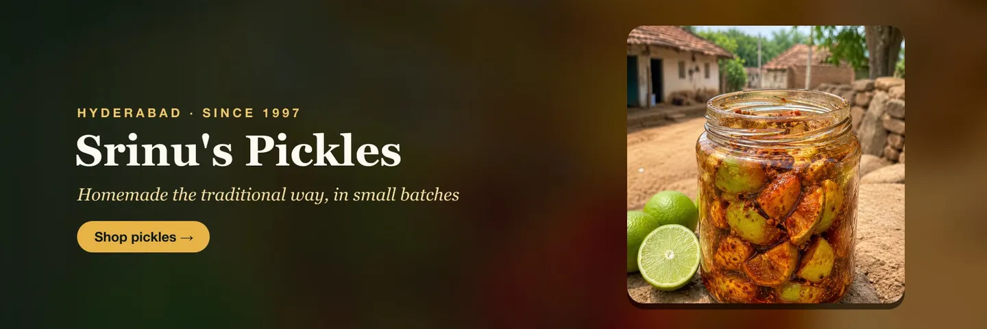 Srinu's homemade pickles