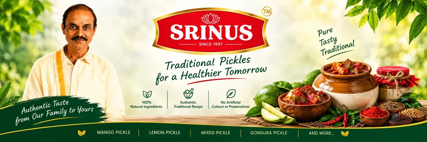 Srinu's All Foods — traditional homemade pickles since 1997