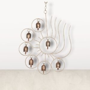 Ethnic Metal Bells Hanging Made of Copper: Exotic Charm for Your Space