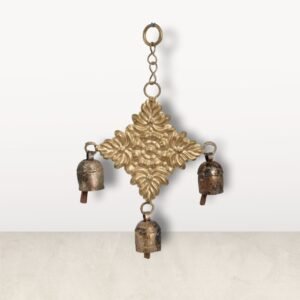 Ethnic Metal Bells Hanging Made of Copper: Exotic Charm for Your Space