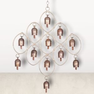 Ethnic Metal Bells Hanging Made of Copper: Exotic Charm for Your Space