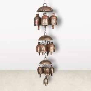 Ethnic Metal Bells Hanging Made of Copper: Exotic Charm for Your Space