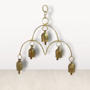 Ethnic Metal Bells Hanging Made of Copper: Exotic Charm for Your Space