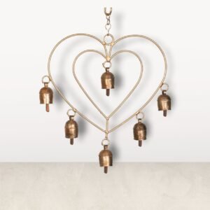 Ethnic Metal Bells Hanging Made of Copper: Exotic Charm for Your Space