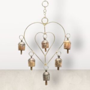 Ethnic Metal Bells Hanging Made of Copper: Exotic Charm for Your Space