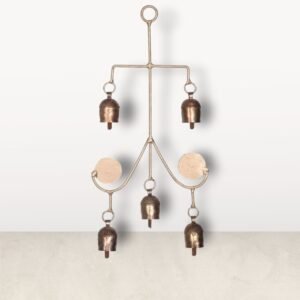 Ethnic Metal Bells Hanging Made of Copper: Exotic Charm for Your Space