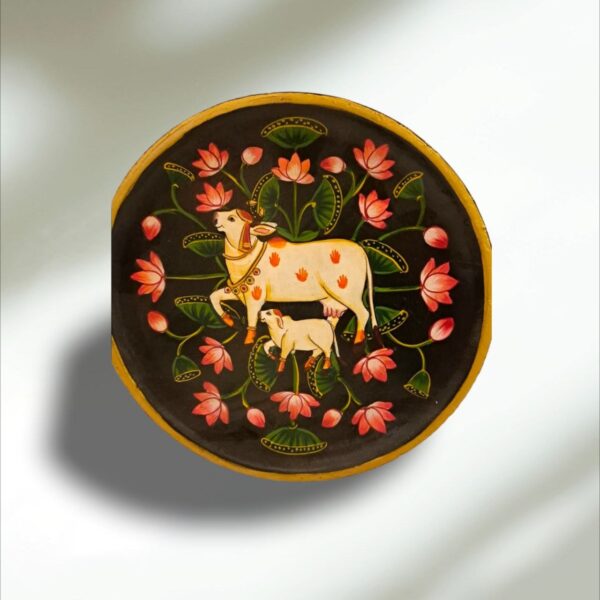 Wooden Wall Plates with Indian Folk Art